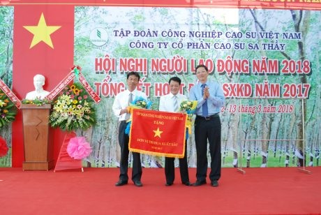 Cao su Sa Thầy phấn đấu tiền lương đạt 5,6 triệu đồng/người/tháng